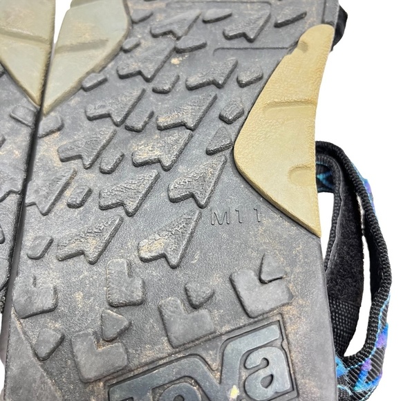 TEVA Ankle Strap Hiking Camping Fishing Sandals Black Purple Blue Men's Dad  11 - Picture 14 of 16